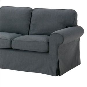 IKEA Ektorp Nordvalla dark gray Loveseat Cover